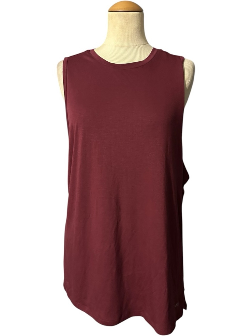 Fit2Run Sleeveless Tank Top Mens NWT Merlot Size Large
